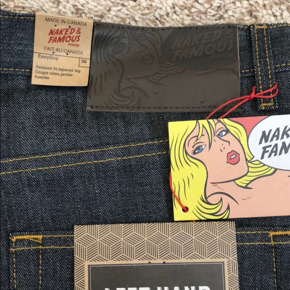 Naked & Famous Left Hand Twill Denim 36W Easy Guy